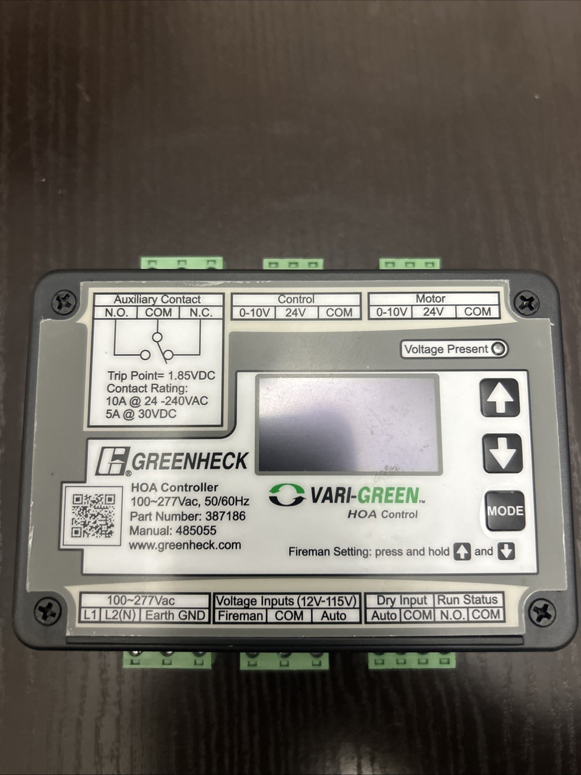 GREENHECK HOA Controller