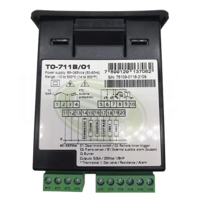 Full Gauge Oven Thermostat Timer 85-265V/50/60Hz Thermon TO-711B for Gas, Electr