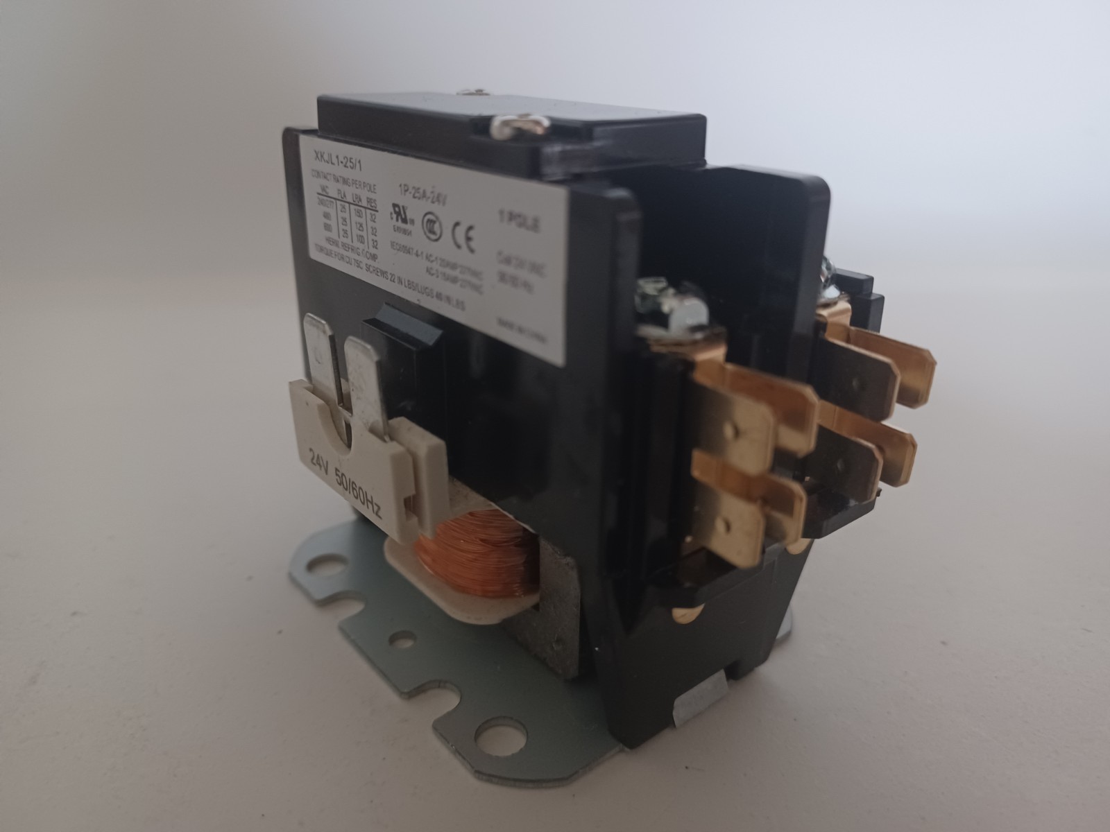 CORALVOLT 1-Pole 25A Definite Purpose HVAC Contactor 24V Coil