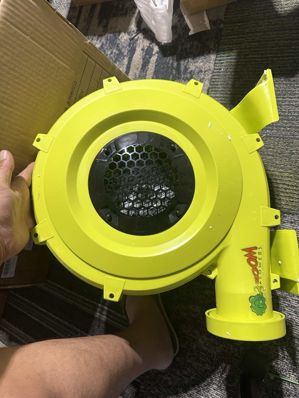 Zoom Blowers ZM-W4L 750W 1.0HP Blower 110-120V 6.8A 1PH Yellow/Black