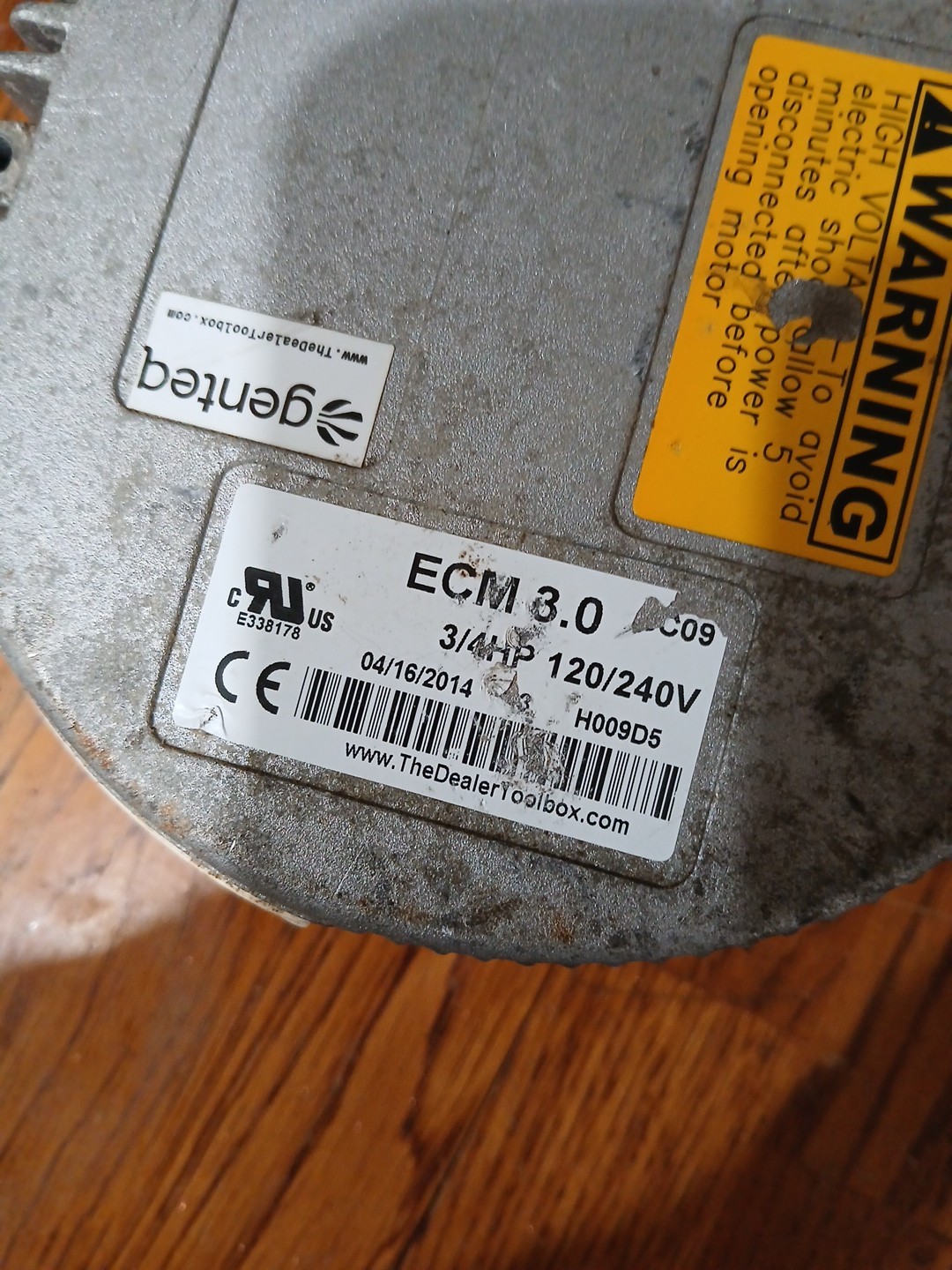 Genteq ECM3.0 GC09 Module 3/4 HP 120/240V H009D5 Tested 21