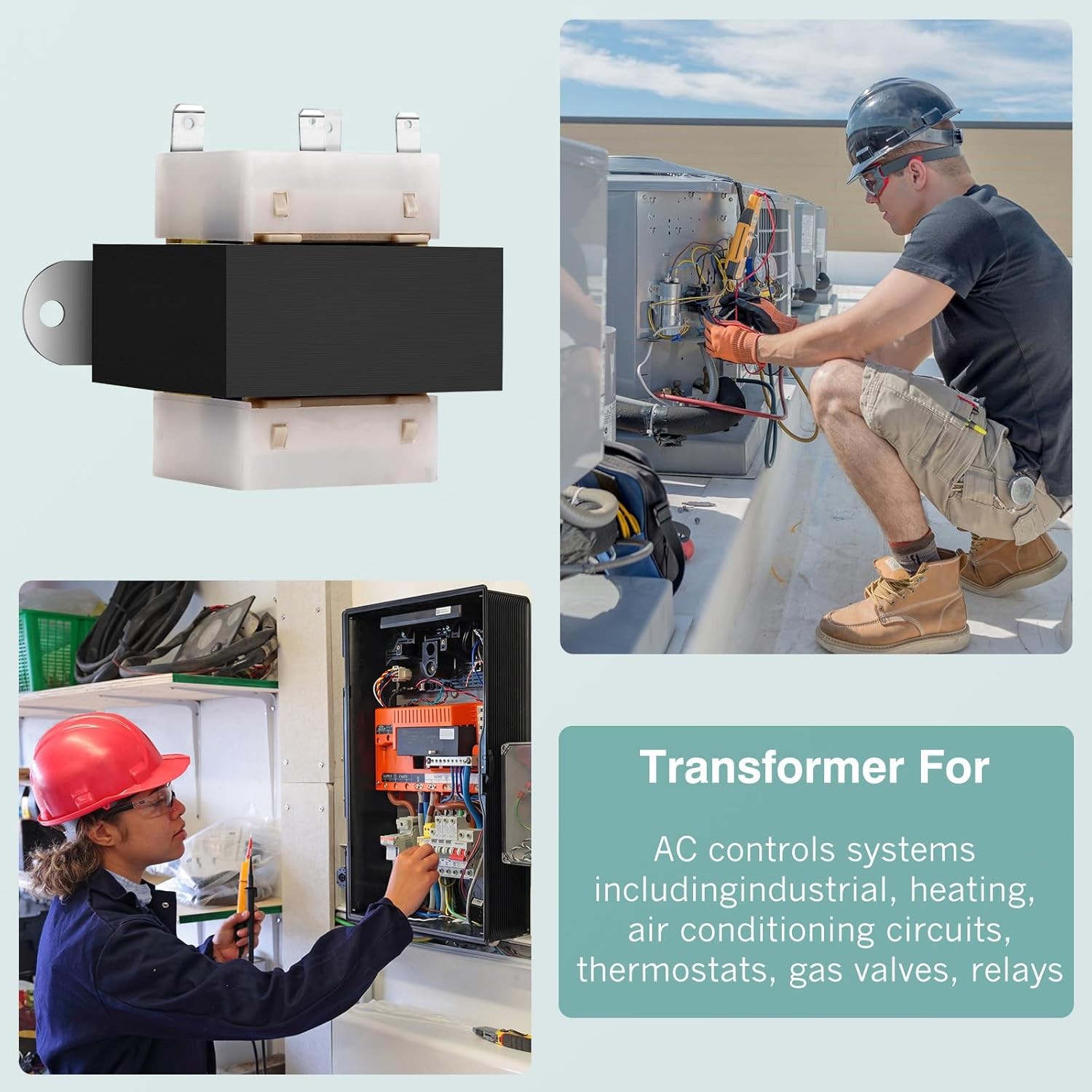 4011F-3 120V to 24V Transformer 40VA Compatible with Furnace/HVAC Equipment, 24