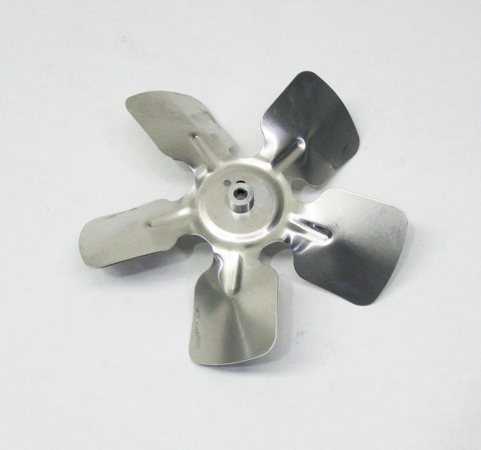A60805 Metal Fan Blade 8″ Diameter 5 Blades 5/16″ Bore Hub CW 36 Degree Prop