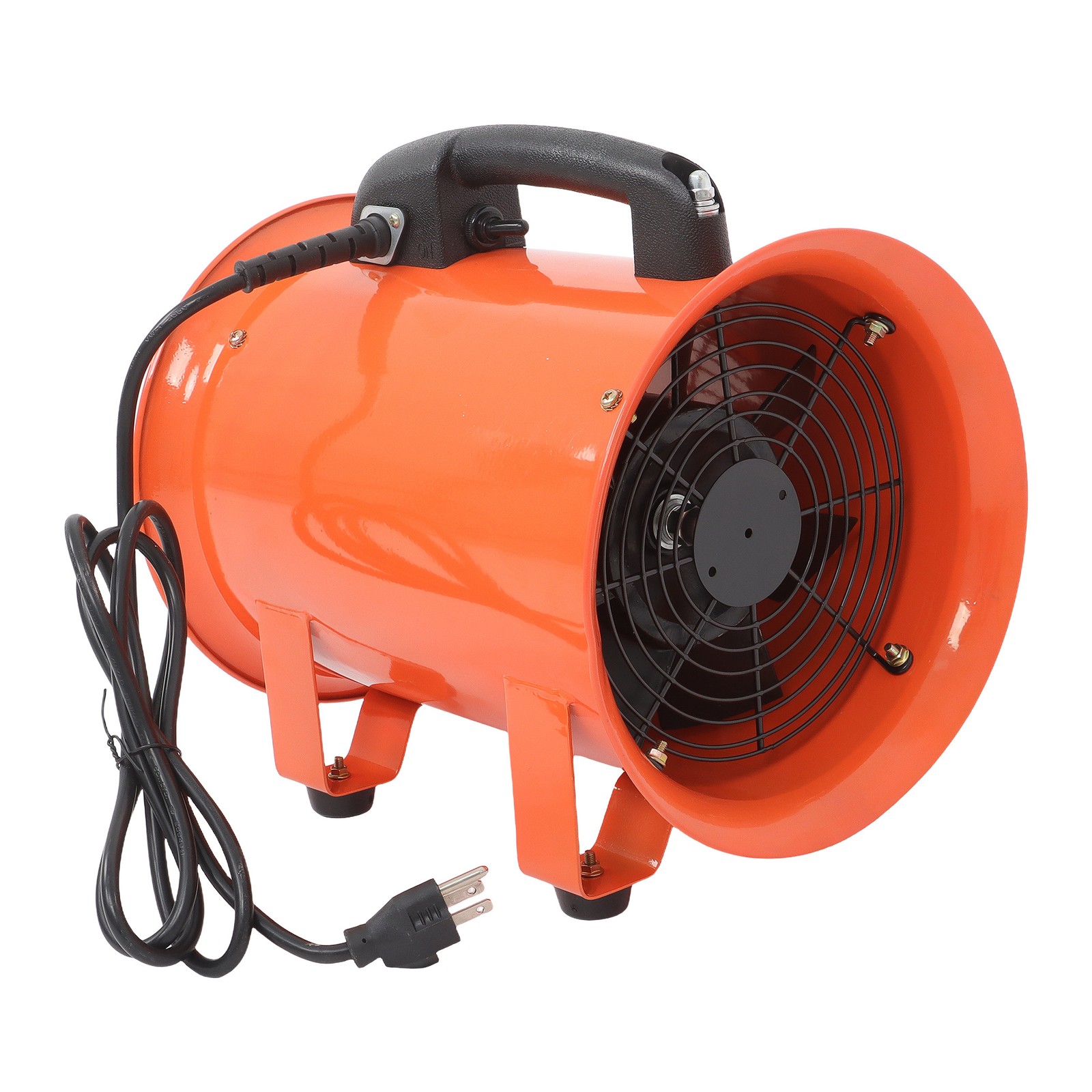 8 Inch Industrial Portable Blower Fan 16.4ft Duct Hose 180W 900CFM 3450RPM