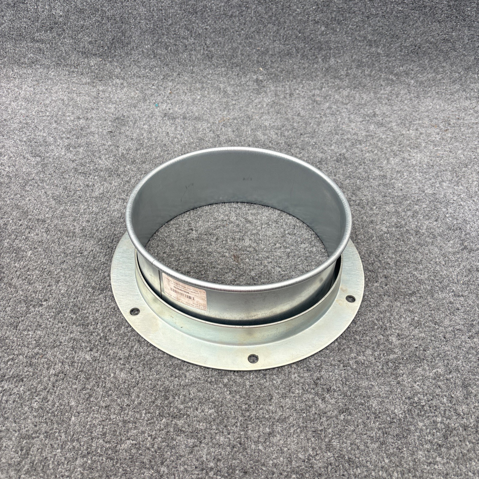 Nordfab 8040401826 Round Angle Flange Adapter 10″ Duct Dia, Galvanized New Other