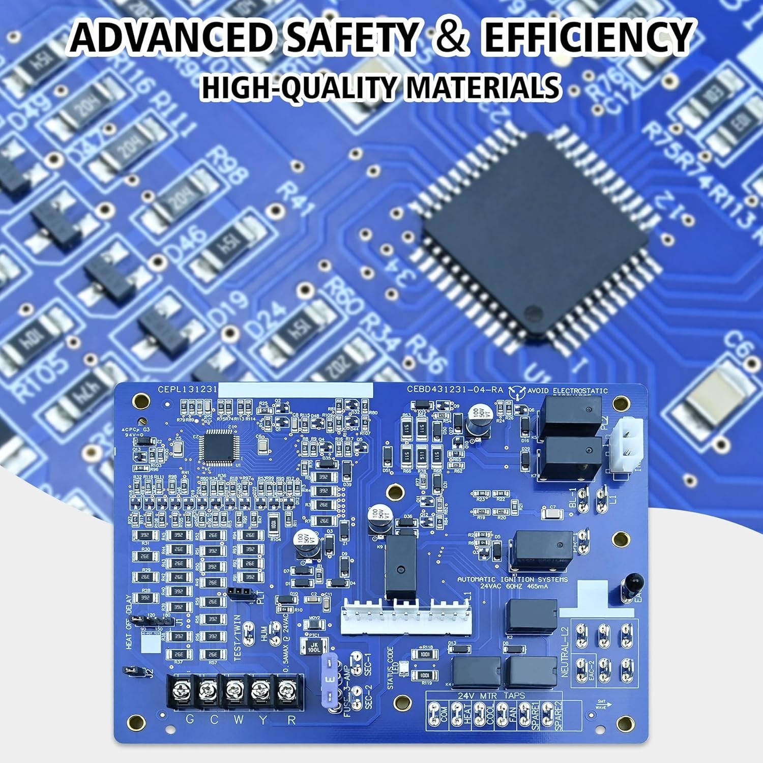HK42FZ086 Control Board Compatible with Carrier, Payne, Bryant HVAC Furnace