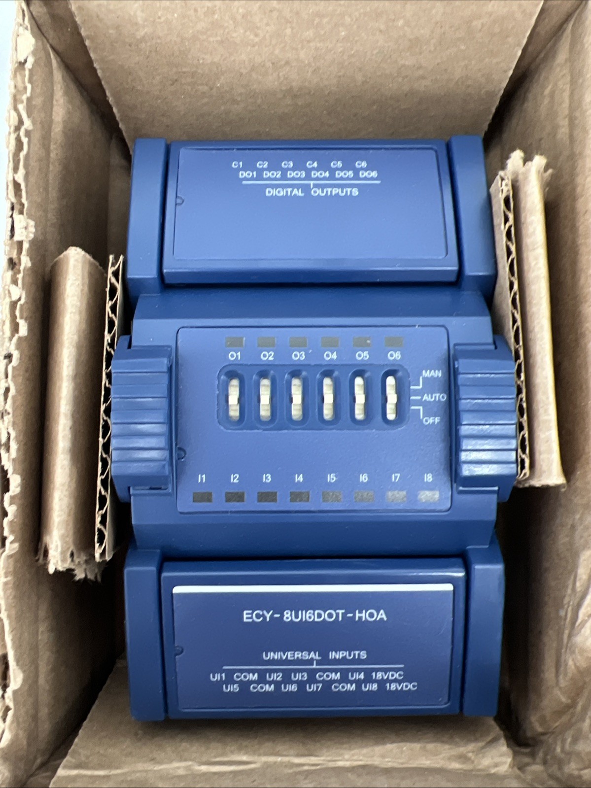 Distech Controls ECY-8UI6DOT-HOA Eclypse I/O Module, 8 Inputs & 6 Digital Output