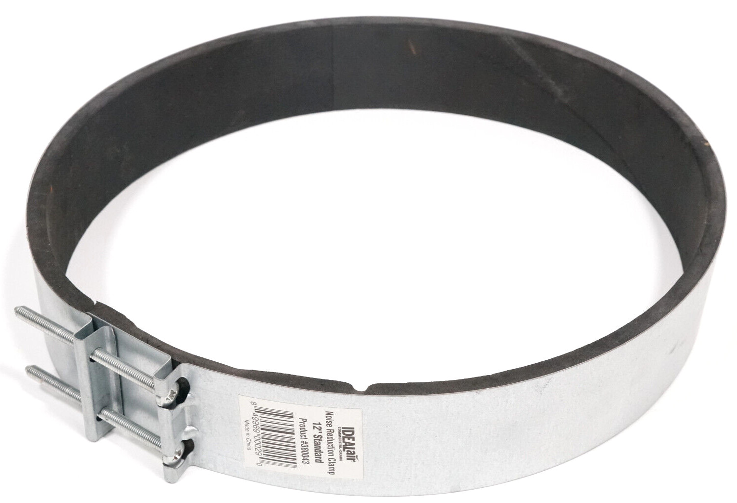 12 Inch Round Sound Insulating Muffler Anti Vibration Clamp Heavy Duty Wide Band