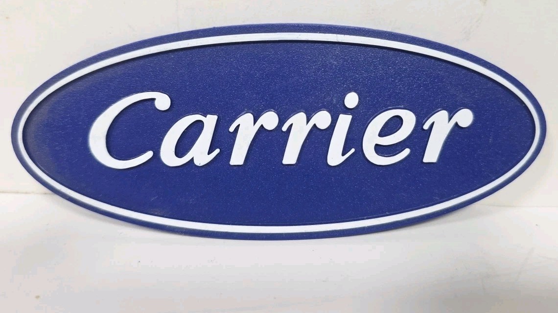 Carrier Corporation Nameplate 312250-405