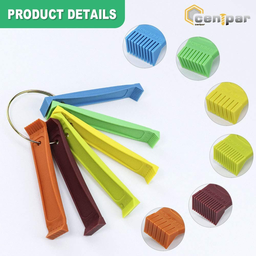 Six of the Most Popular Fin Combs (Red;orange;yellow;lime;green;blue;)
