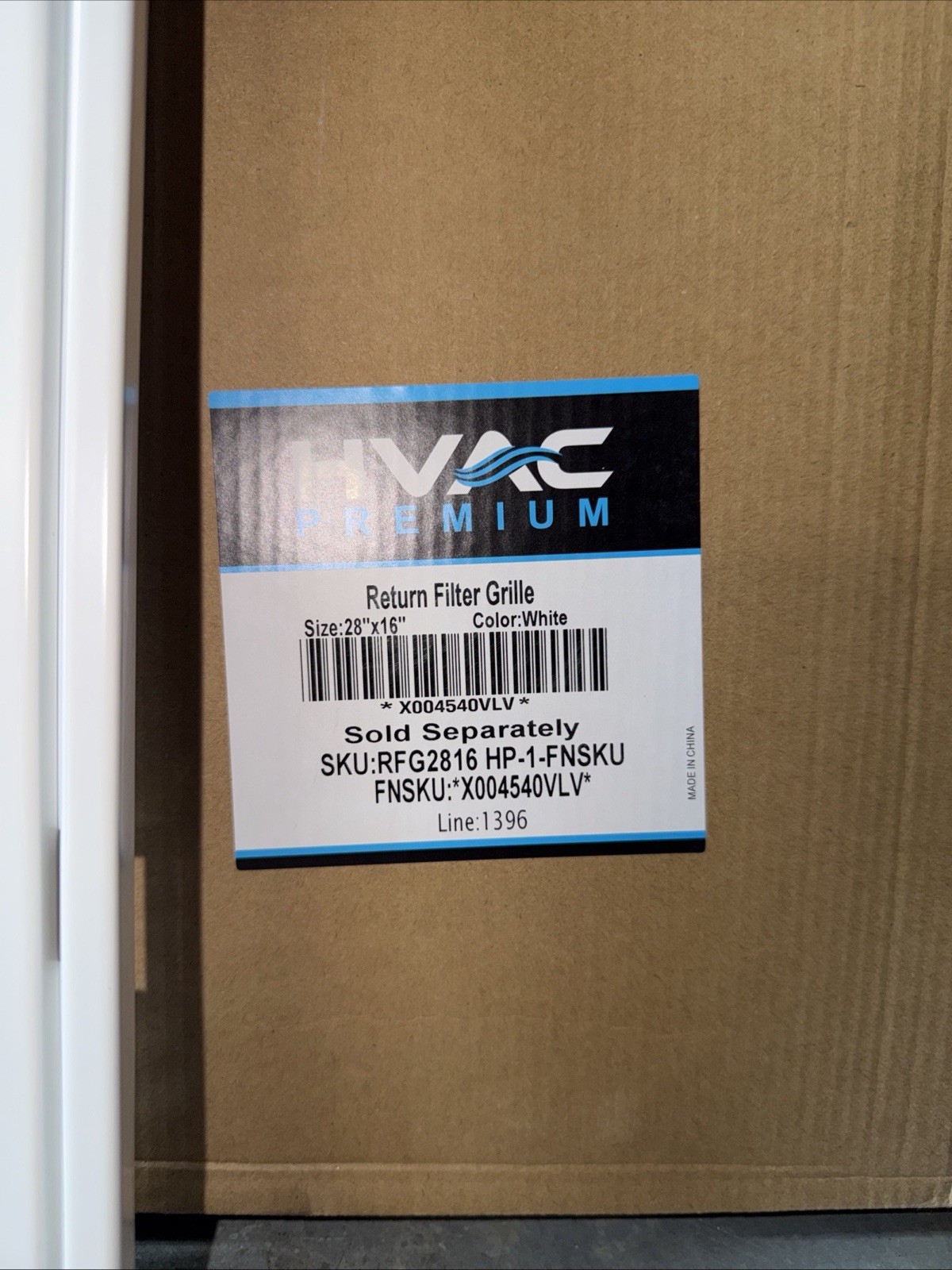 HVAC Premium 28 x 16 Duct Opening Steel Return Air, for 1-inch Filter,New In Box