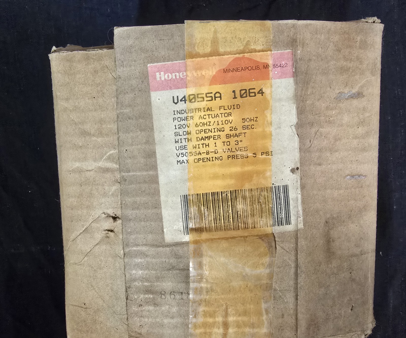 HONEYWELL V4055A 1064 Industrial Fluid Power Gas Valve Actuator (NOS)