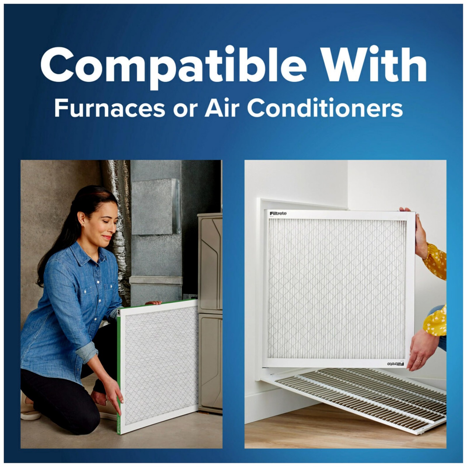 Filtrete 16x25x4 AC Furnace Air Filter, MPR 700, MERV 8, Fits 16x25x4, White