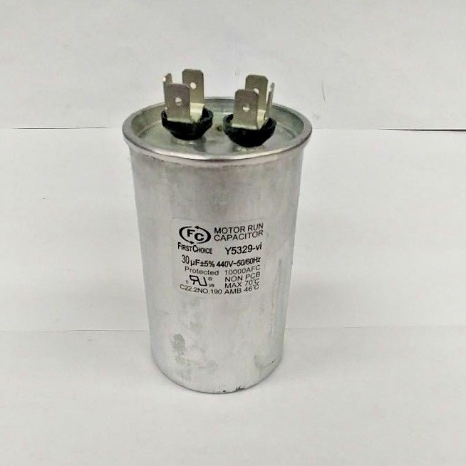 Lennox First Choice Y5329 30MFD 30uF +5% 440V Round Repair Capacitor
