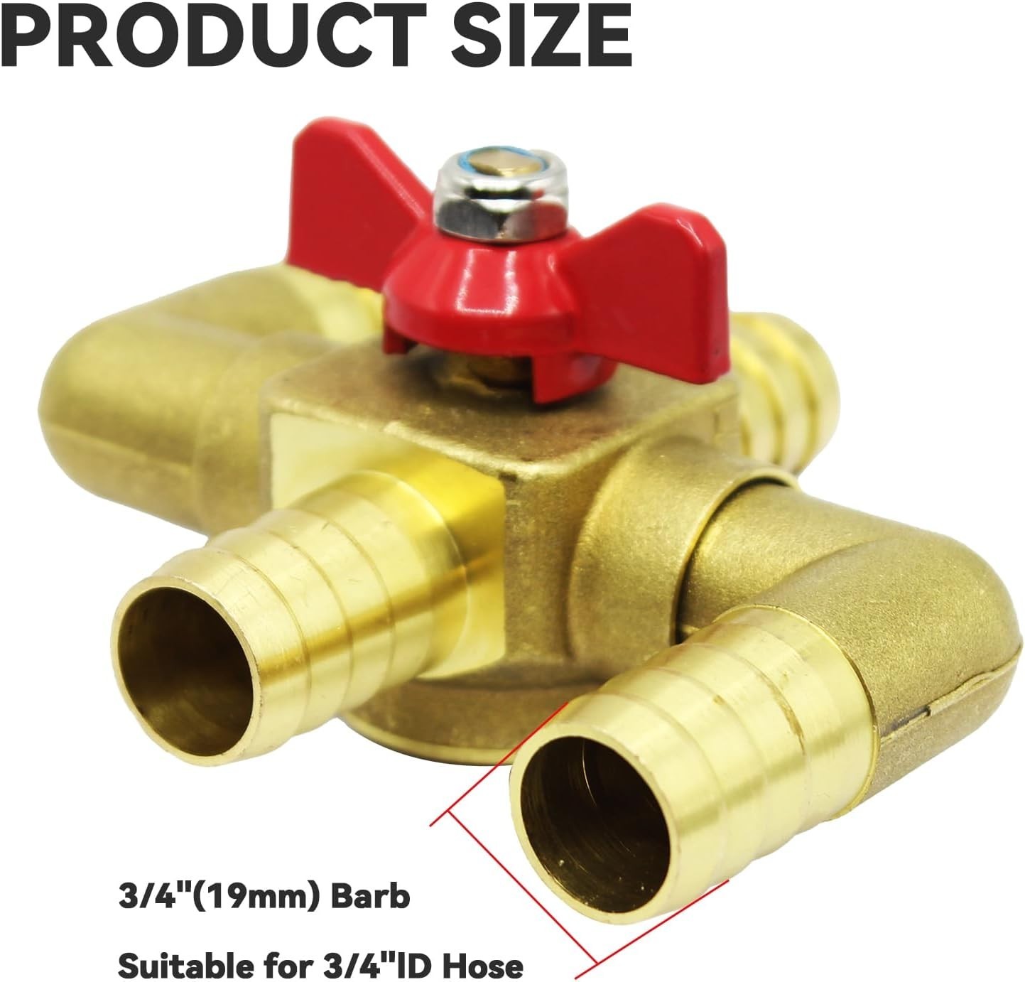 Heater Core Bypass Valve 4-Way Solid Brass Automobile Integrated Manual Control