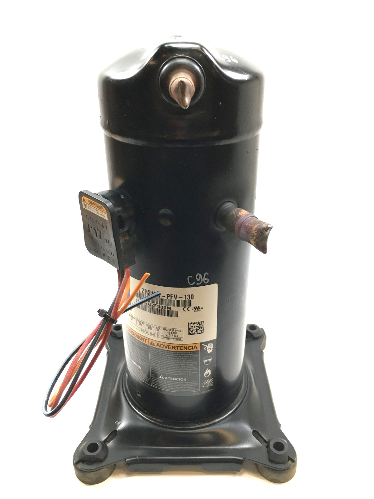 Copeland 2.5 Ton Scroll AC Compressor ZR21K5-PFV-130 R-22 208-230V used #C96