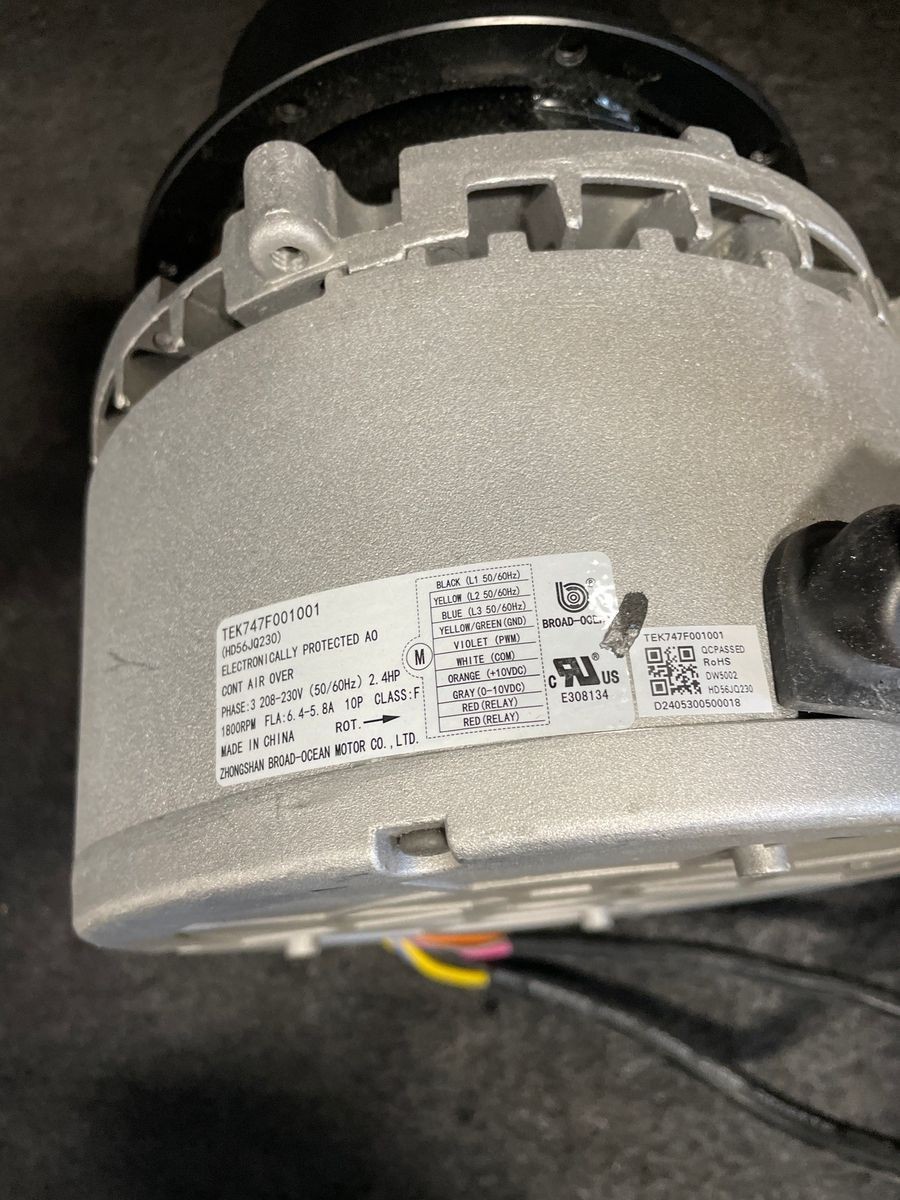 CARRIER HD56JQ230 Motor, Blower 2.4Hp TEK747F001001*