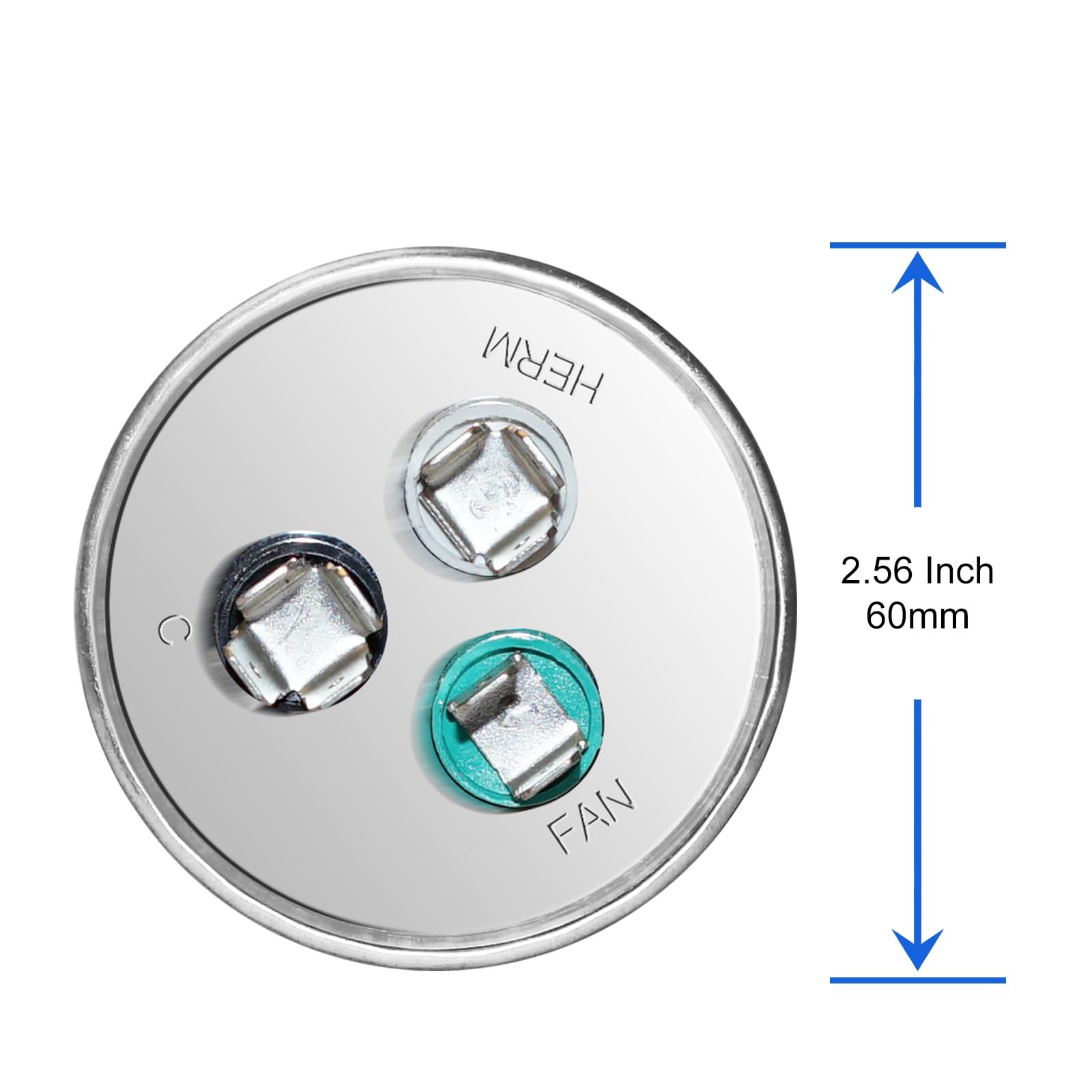 45+5 uF 45/5 MFD ±6% 370V/440V CBB65 AC Capacitor, Dual Run Round Capacitor…