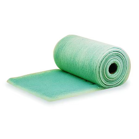 Paint Collector Air Filter Roll, 41 In X 260 Ft X 3 In, Merv 5, Fiberglass