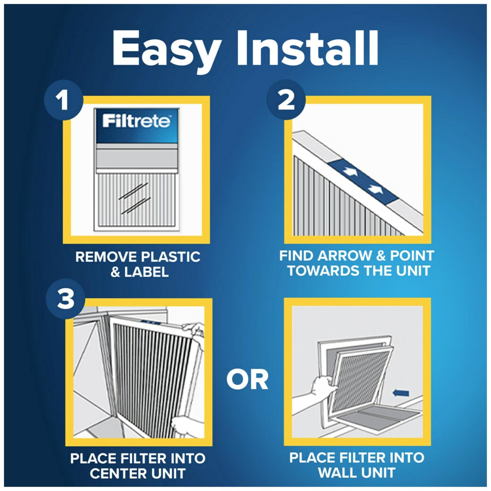 Filtrete 16x25x4 AC Furnace Air Filter, MPR 700, MERV 8, Fits 16x25x4, White