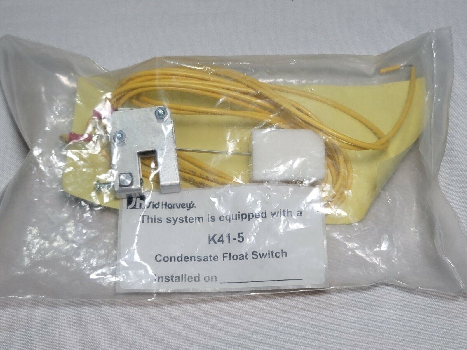 Sid Harvey’s K41-5, Condensate Drain Pan Float Switch, 60″ Lead, Made USA