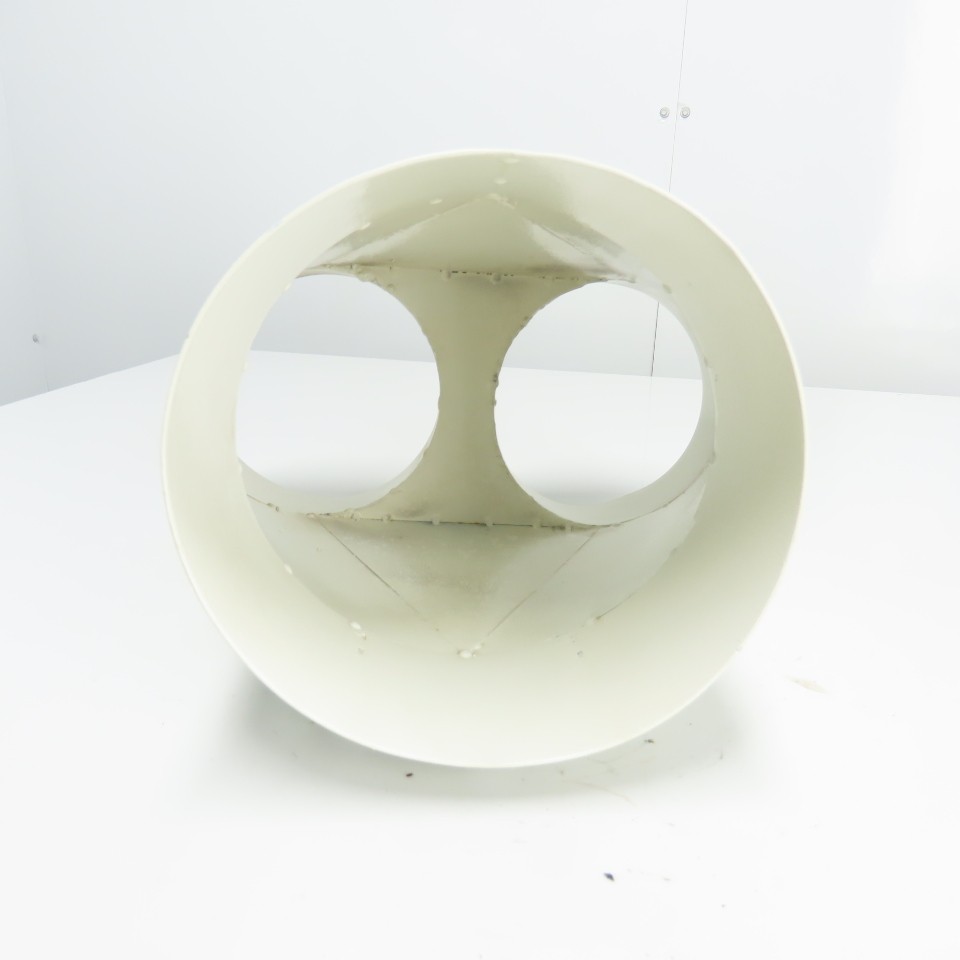 8″ OD Inlet (2) 6″ Outlet Steel Y Duct Connector 11-3/8″ OAL