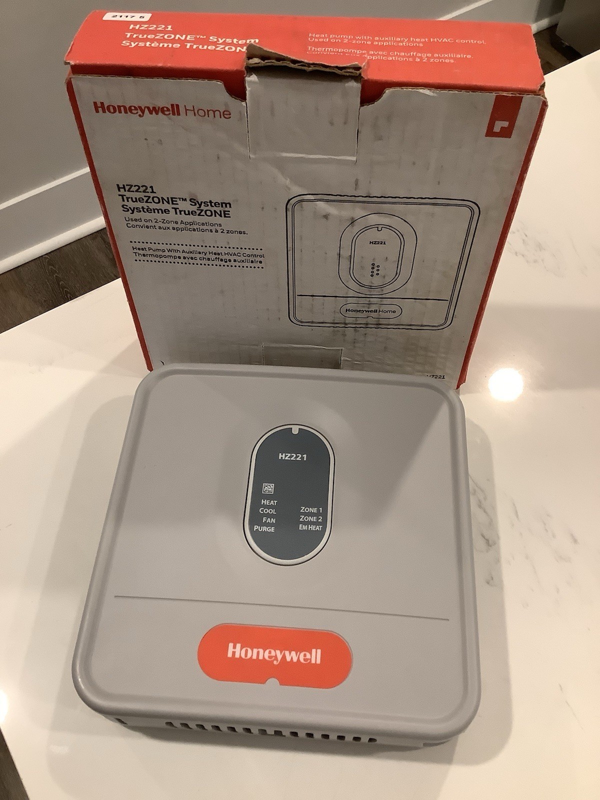 Honeywell HZ221 True Zone Control Panel 24VAC 2 Zones