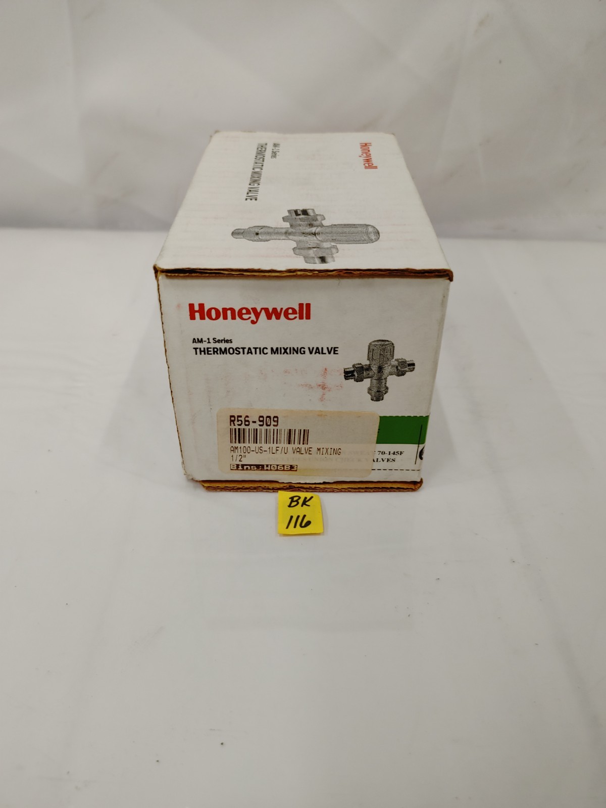 Honeywell Home AM100-US-1LF 1/2″ Union Sweat Thermostatic Mixing – Brass