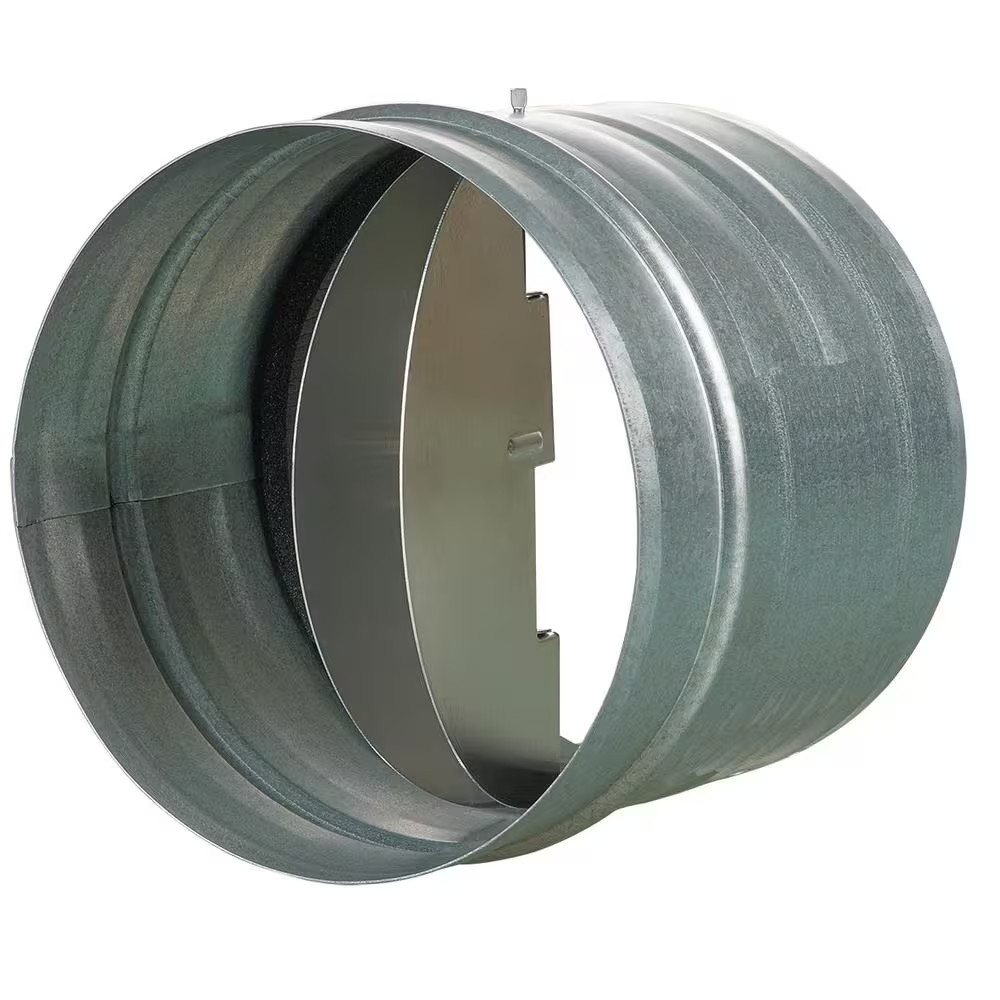 6 In. Galvanized Back-Draft Damper with Rubber Seal Free Shipping (NEW)