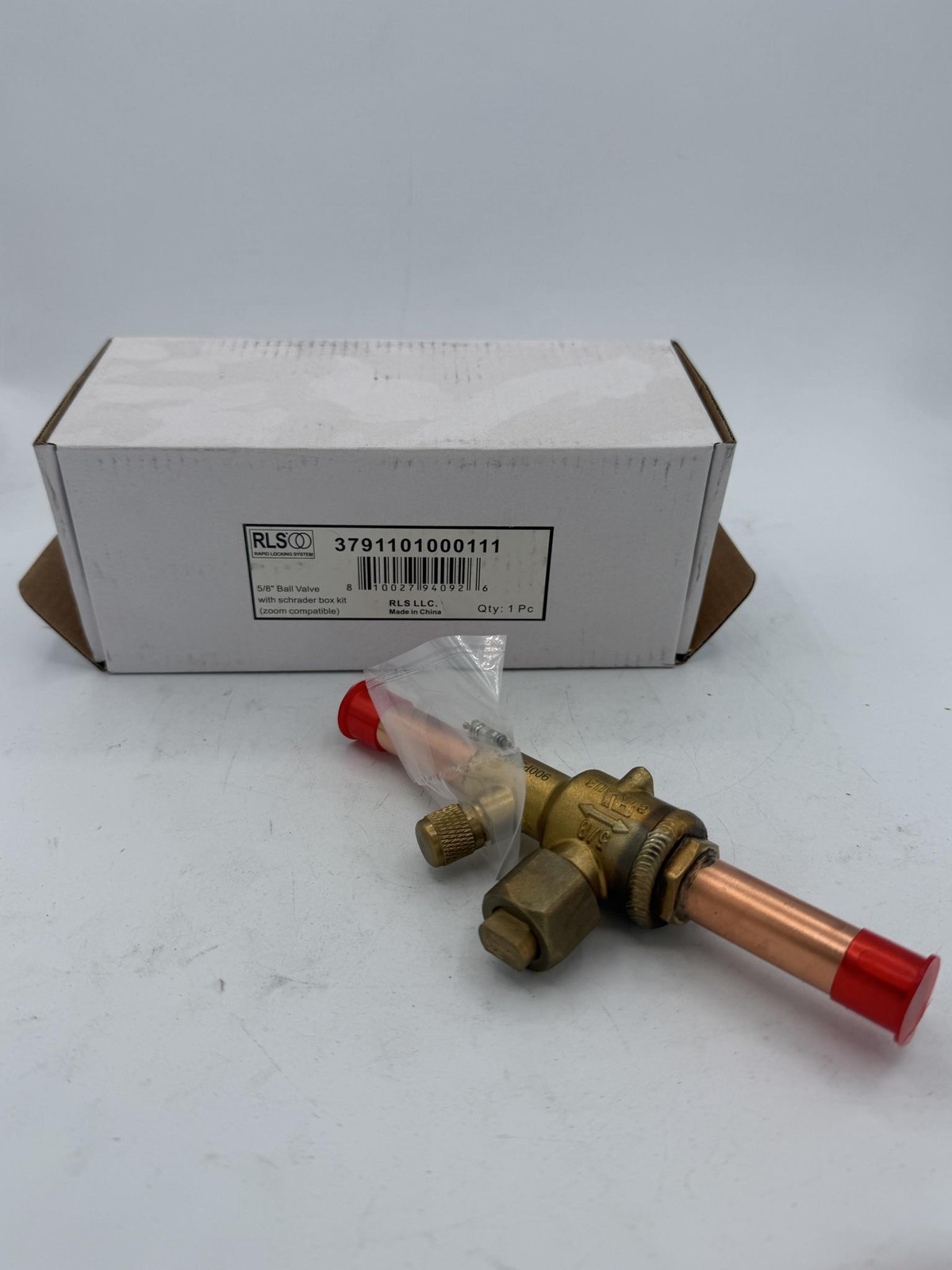 RLS 3791101000111 5/8 In Brass Refrigeration Ball Valve Schrader China HVAC