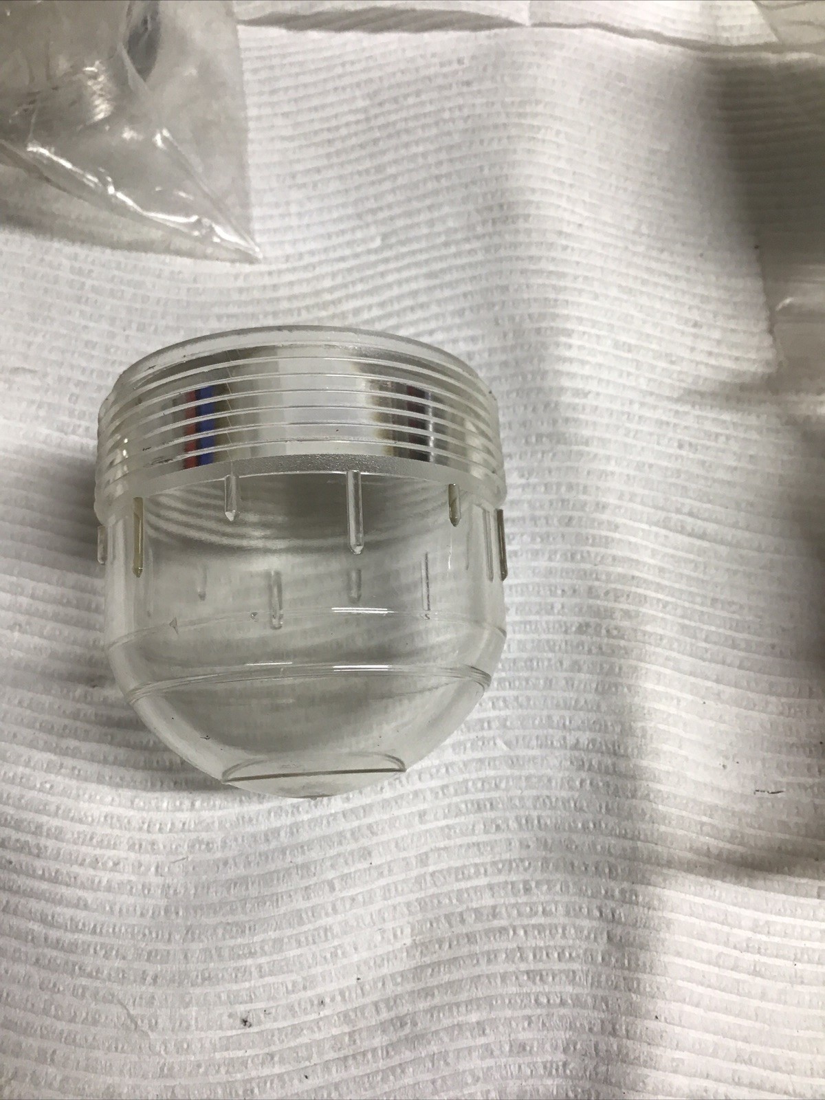 Lot Of 4 LE Lexbe 15001-1/2” Npt Clear Plastic Sight Glass Window -NOS