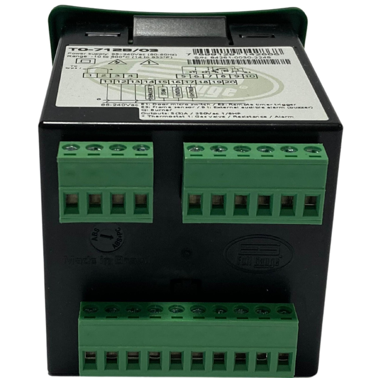Full Gauge Oven Thermostat Timer 85-265V 50/60Hz Thermon for Gas, Electric or Wo
