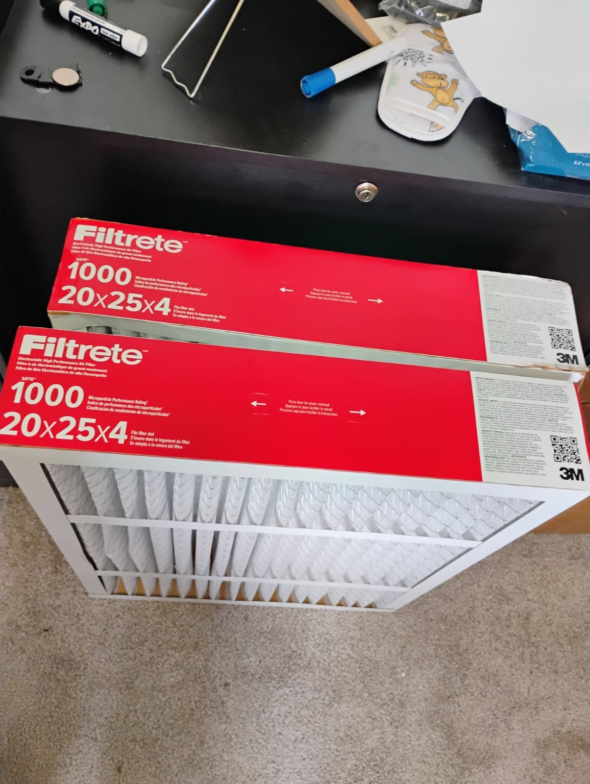 Filtrete 20x25x4 Air Filter MERV 11, MPR 1000 Micro Allergen Defense 2-Pack, …