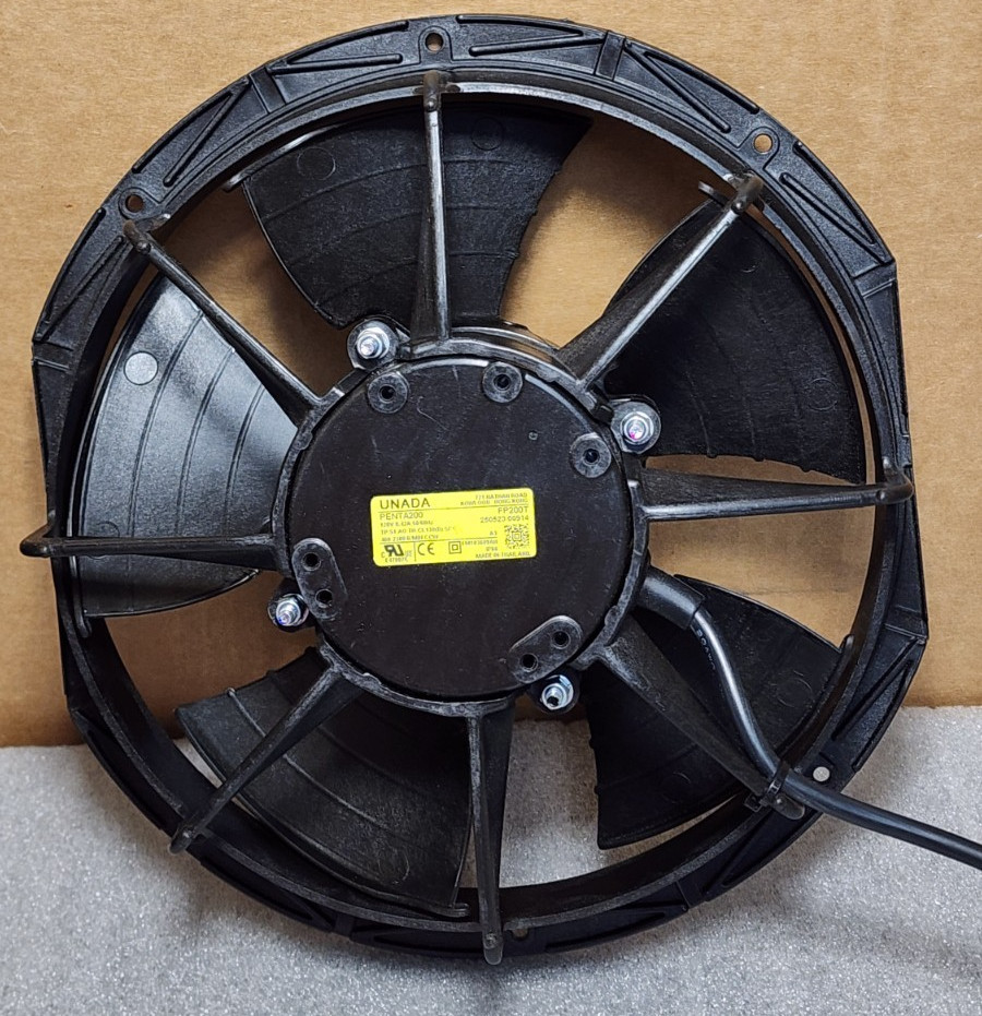 UNADA Motor & Frame 200mm Penta 200 FP200T Electric Fans 120V 1810 RPM (Qty 2)