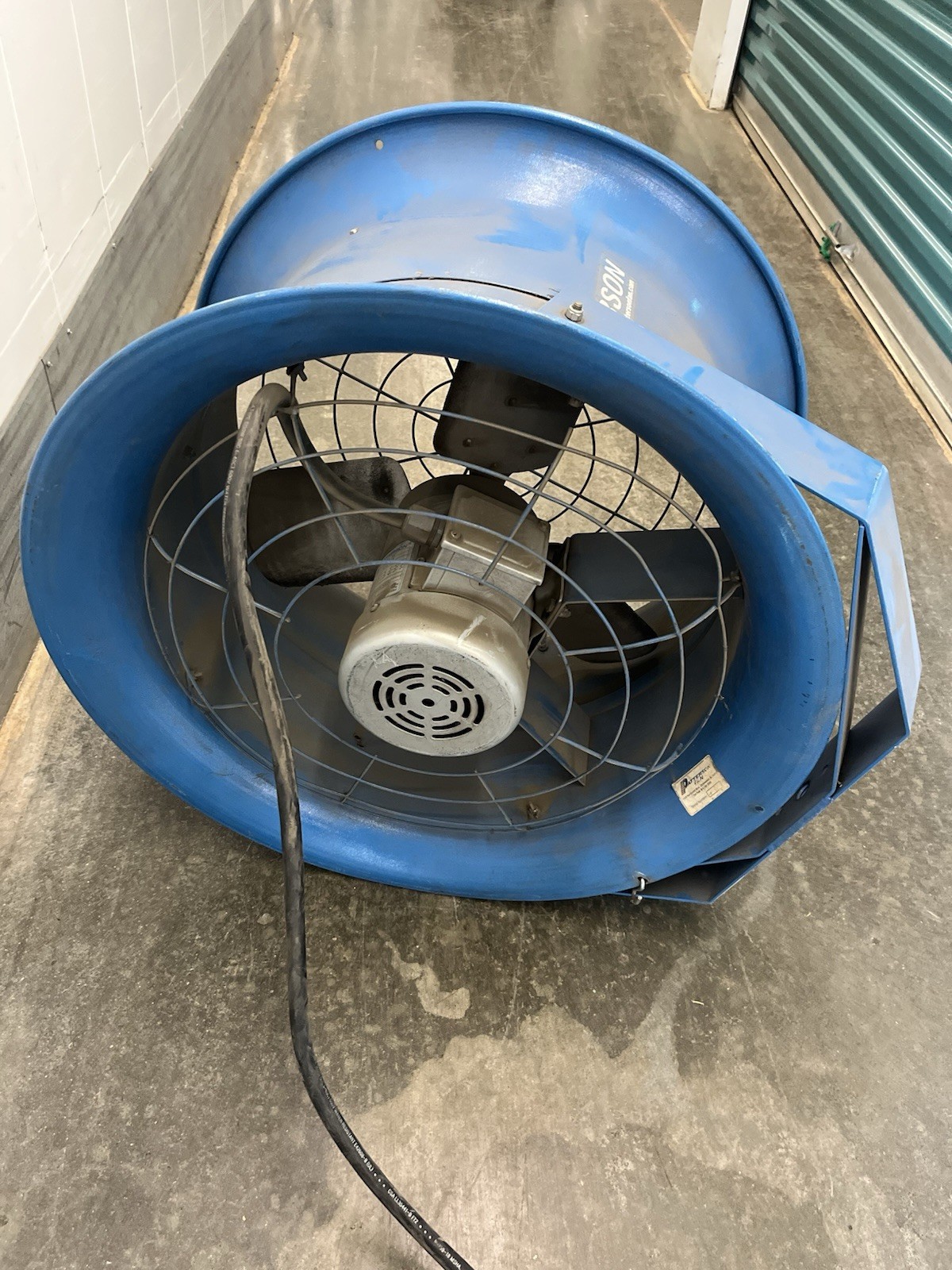 PATTERSON 22” .5HP/230V/1740RPM INDUSTRIAL HIGH VELOCITY FAN **NJ LOCAL PICKUP**