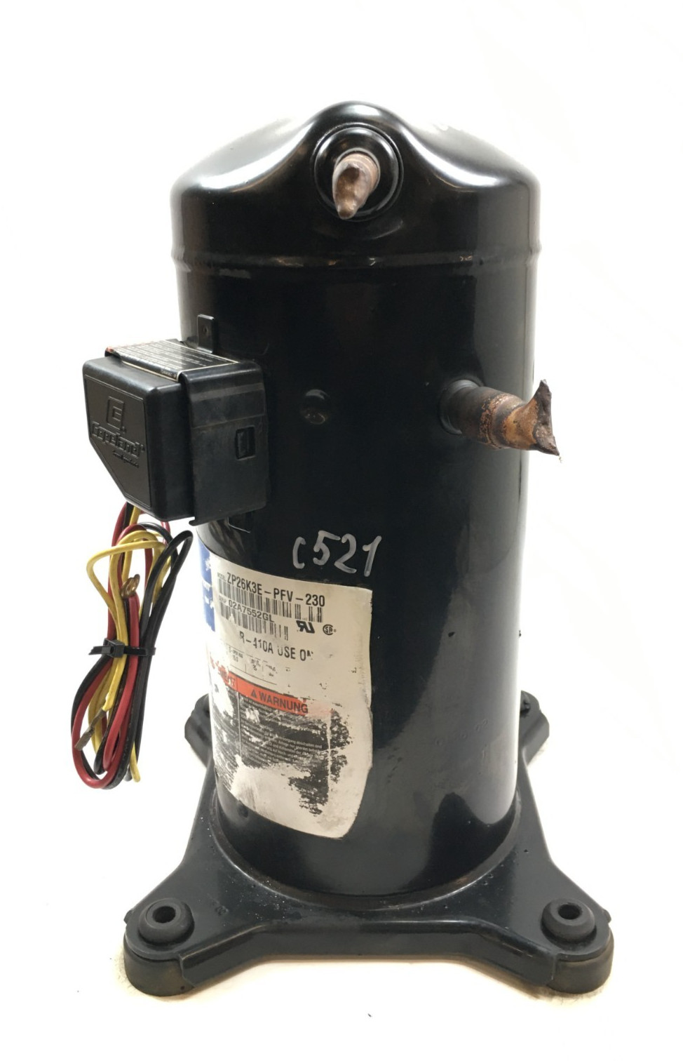 Copeland 2.5 Ton Scroll Compressor ZP26K3E-PFV-230 208/230V 1 PH used C521