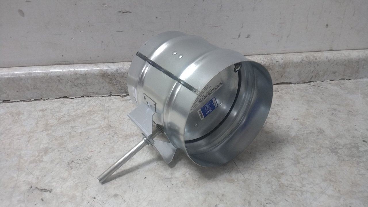 Dayton 3HGN8 8 In Duct Diameter 14 In Overall L Manual Control Damper