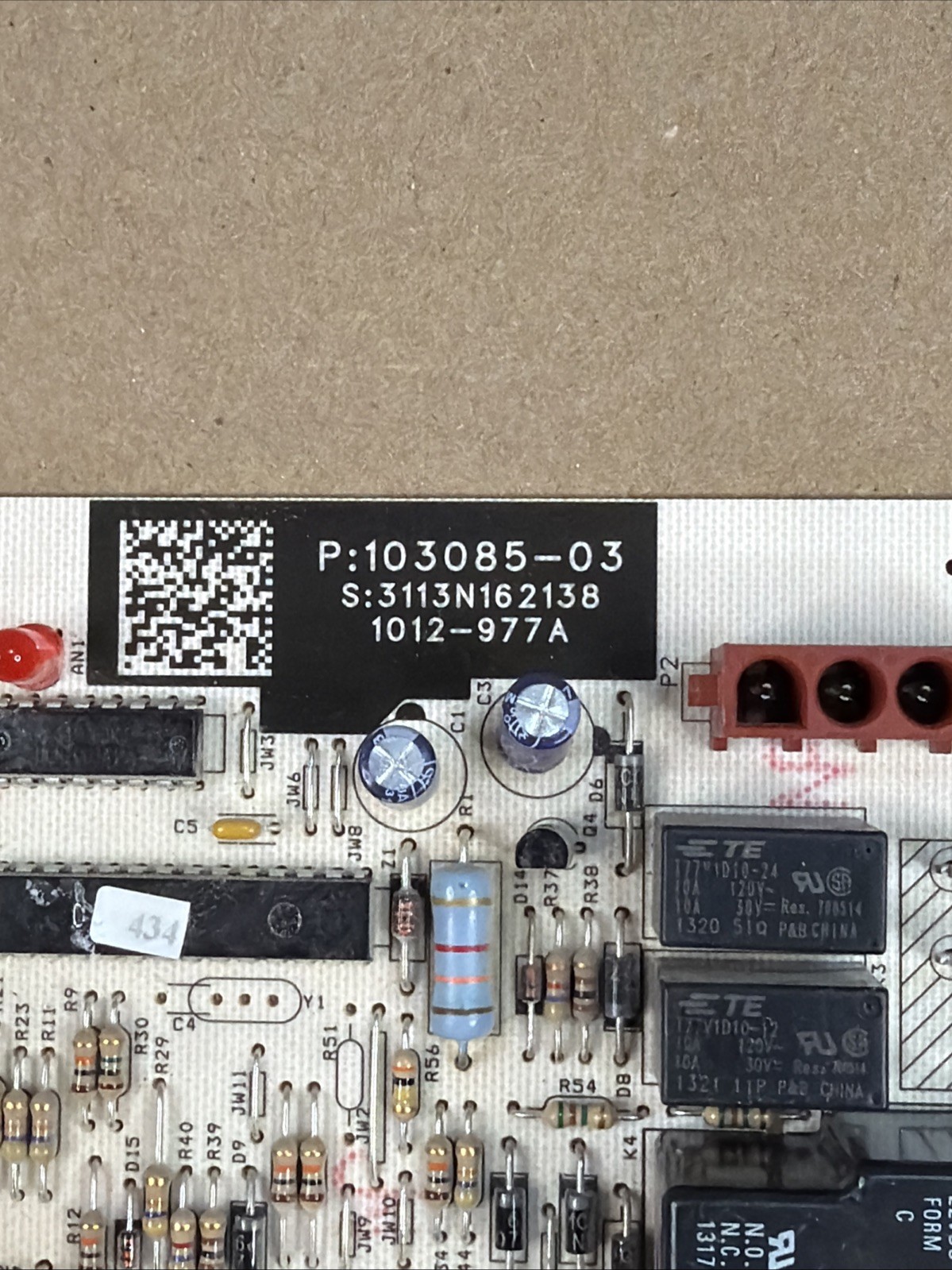LENNOX Furnace Control 103085-03 Circuit Board 1012-977A (A1B2)