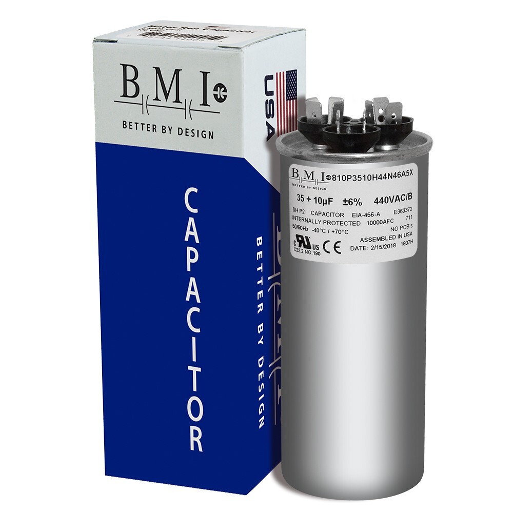 USA 35+10 uf/MFD 370-440 VAC volts Round Dual Run Capacitor 50/60 Hz – Lot-1