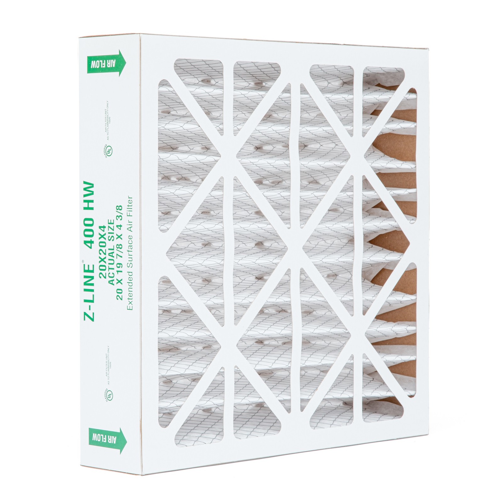 Glasfloss ZL 20x20x4 MERV 10 Fits Honeywell FC35A1019 Air Filter. 2 Pack