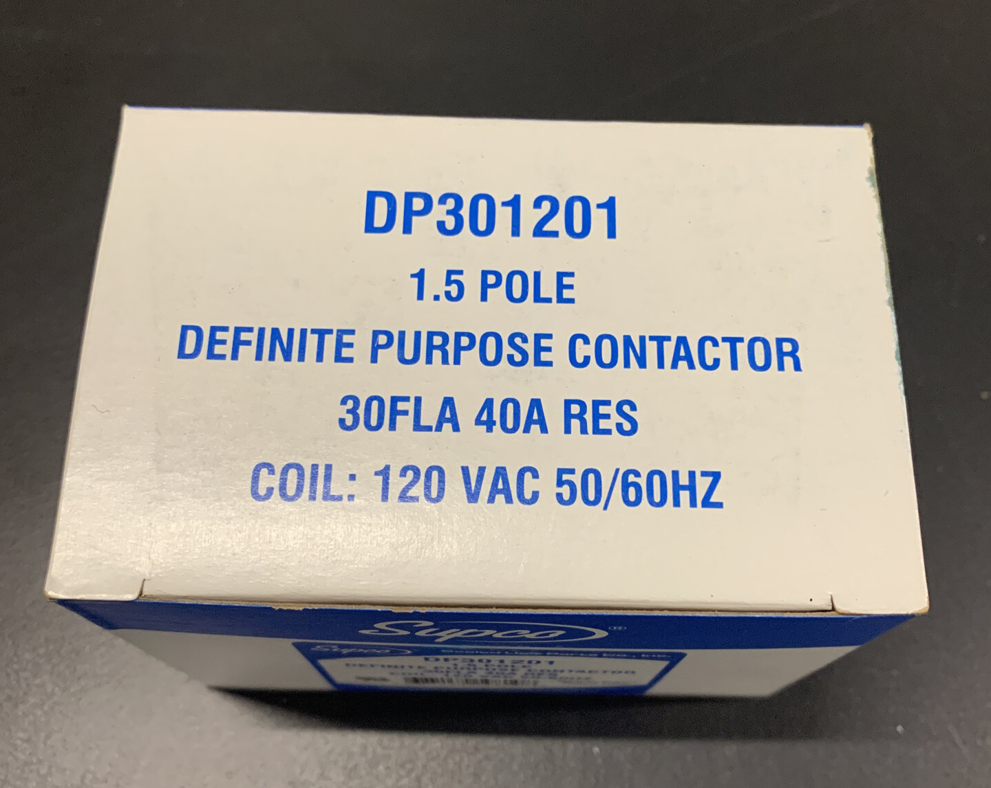 SUPCO CONTACTOR 30A 120V 2-POLE DP301201