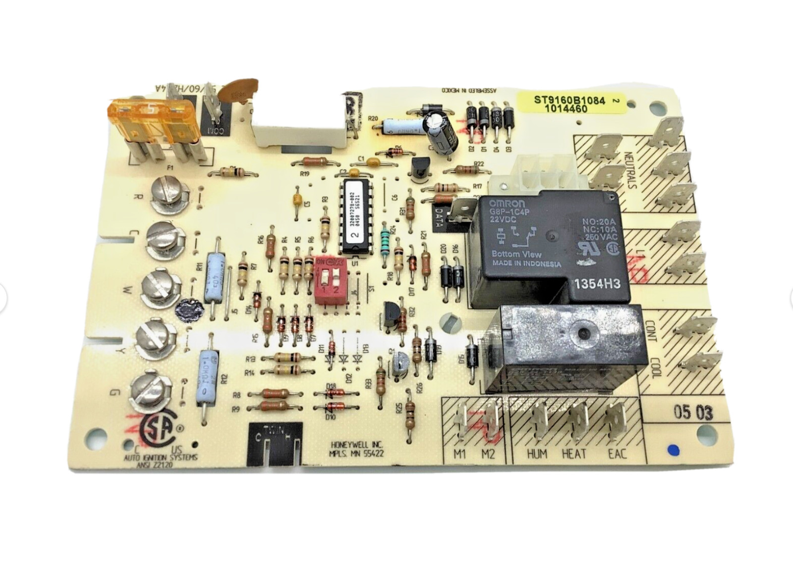 TESTED WORKING GUARANTEED ST9160B1084 1014460 Furnace Control Board ST9160B 1084