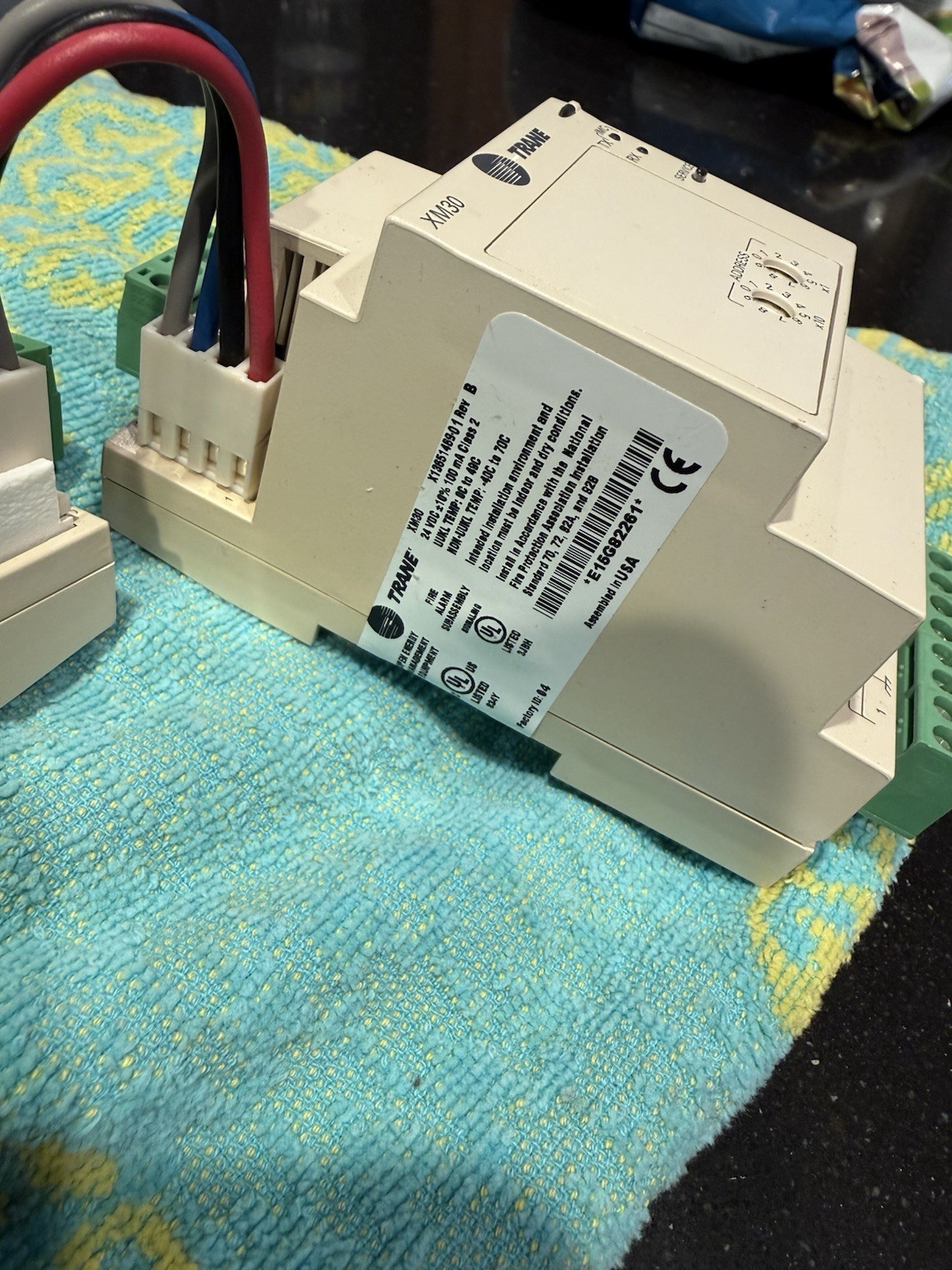 Trane UC600 Programmable Controller X13651548010 Rev J W/XM30 Expansion Module