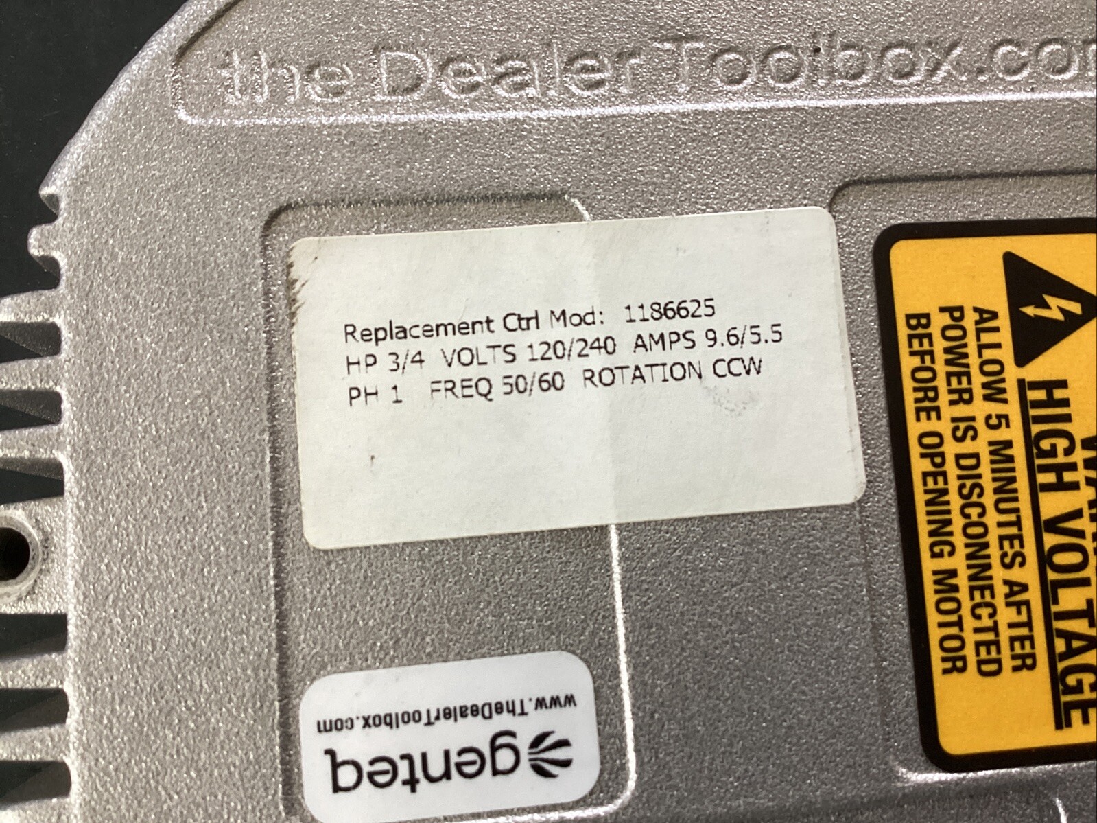 NEW OEM Genteq Eon HD02 3/4HP Blower Motor Module 6/20/16 1186625