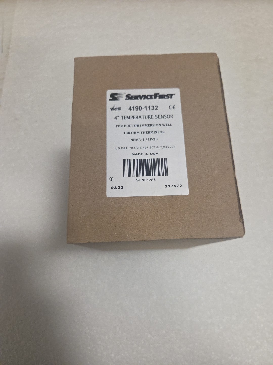 Servicefirst 4″ Temperature Sensor for duct or immersion well