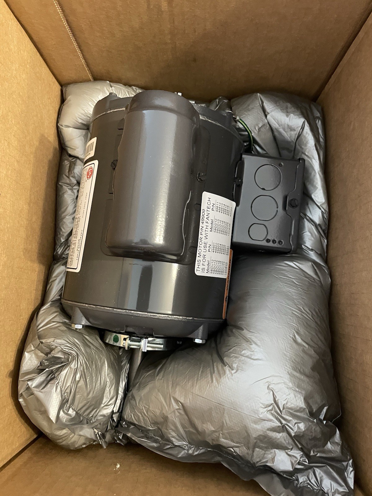 C55JXJKL-4526 US Motor Exhaust Fan Motor 1/3 HP 1725 RPM 115v 230v Fantech 49909