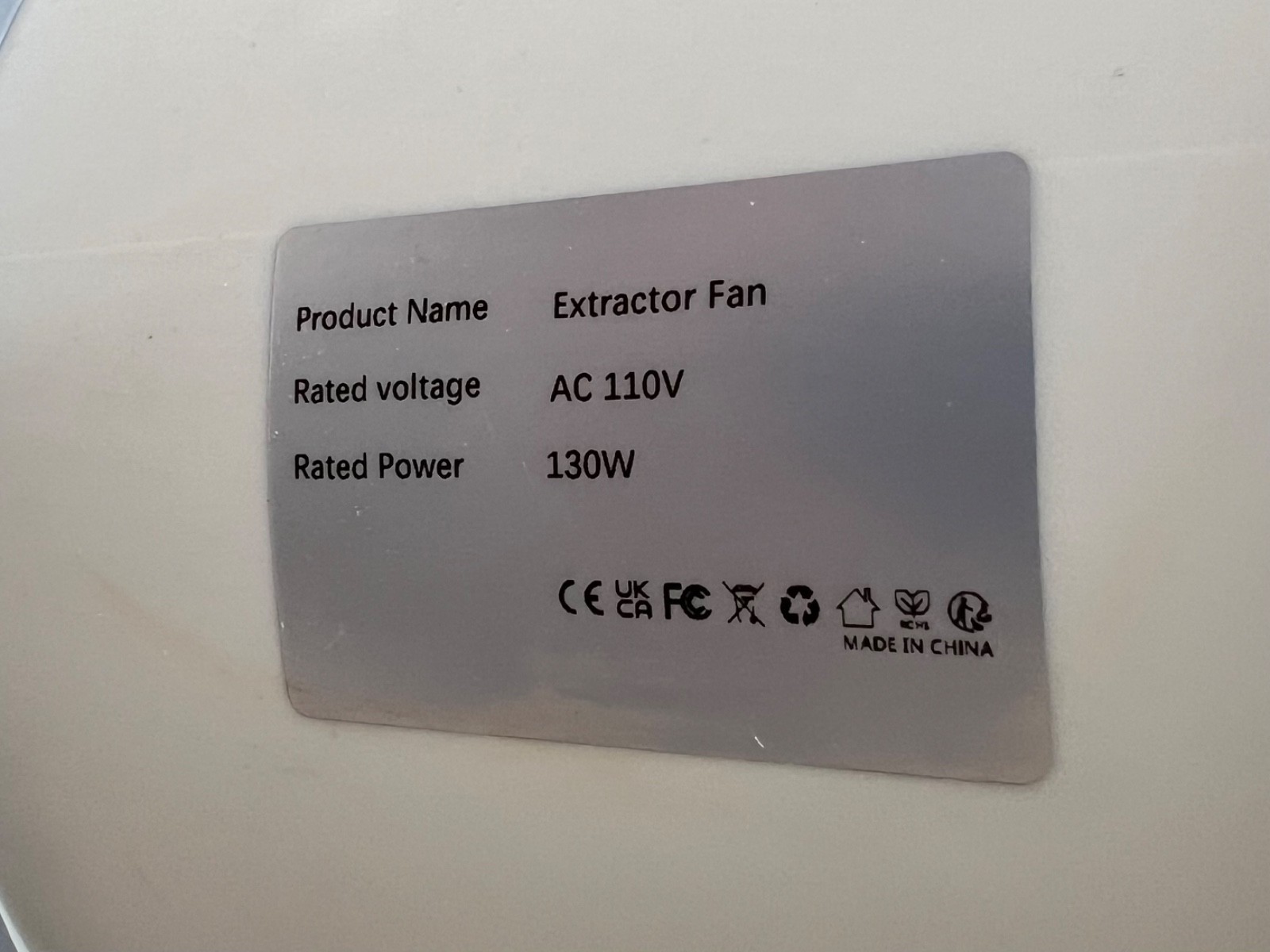 Extractor Fan AC 110V 130W with Remote Duct Diagonal Flow Booster Fan