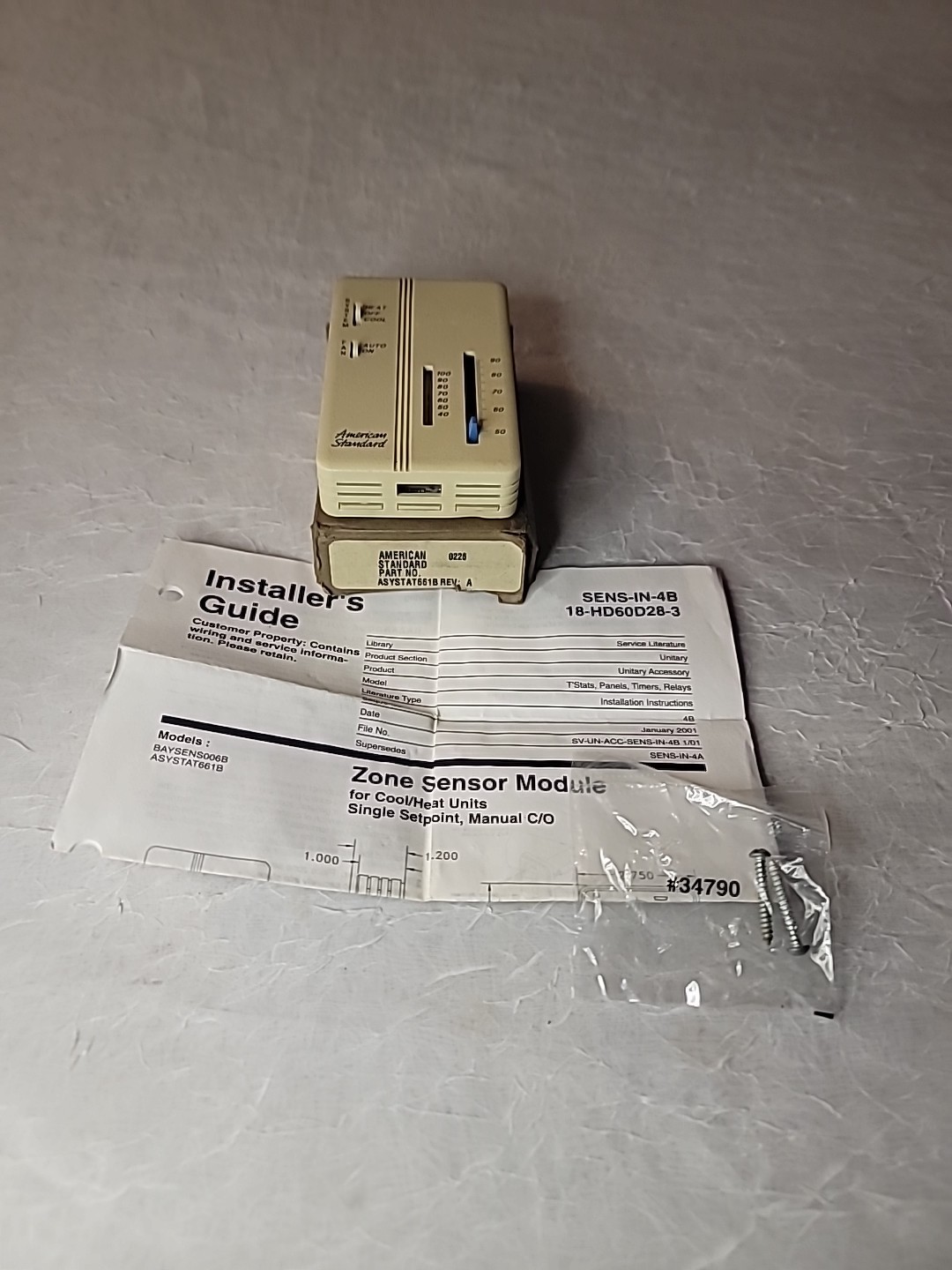 American Standard Zone Sensor ASYSTAT661B/BAYSENS006B