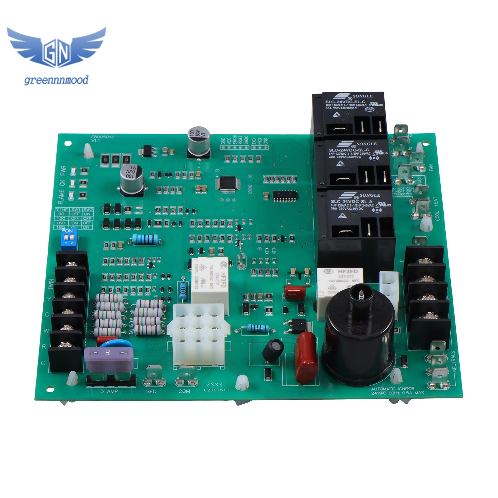ICM292 Gas Furnace Control Board Fits 62-24140-04 / 62-24140-02 / 62-24140