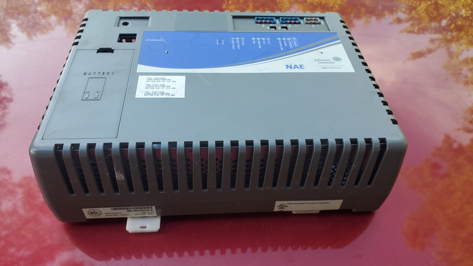 Johnson Controls Network Control Unit MS-NAE551S-2 Ver 6.0 Metasys. No Battery